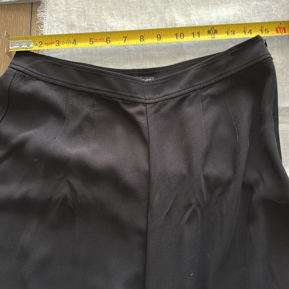 NWOT $338 Eileen fisher black silk wide leg Georgette culotte cropped pant - Picture 12 of 14